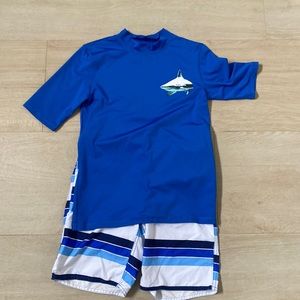 Bundle- Old Navy Boys swim trunks XL and Cat & Jack rashguard size 16